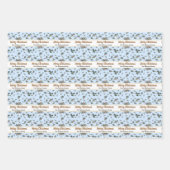 Elegant Persoonlijke Waterverf Kerstmis Inpakpapier Vel (Voorkant)