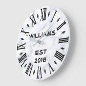 Elegant persoonlijke witte marmer grote klok (Hoek)