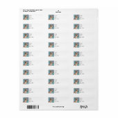 Elegant Peruvian Inca Orchid Etiket (Full Sheet)