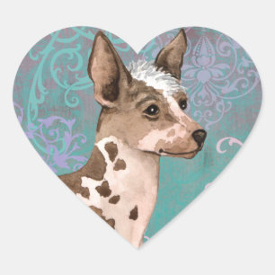 Elegant Peruvian Inca Orchid Hart Sticker