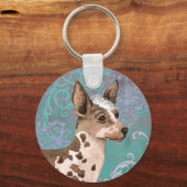 Elegant Peruvian Inca Orchid Sleutelhanger (Voorkant)