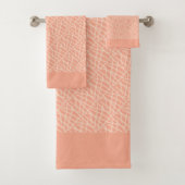 Elegant perzik Abstract Bad Handdoek (Insitu)