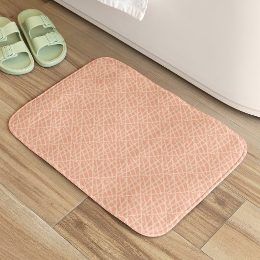 Elegant perzik Abstract Badmat