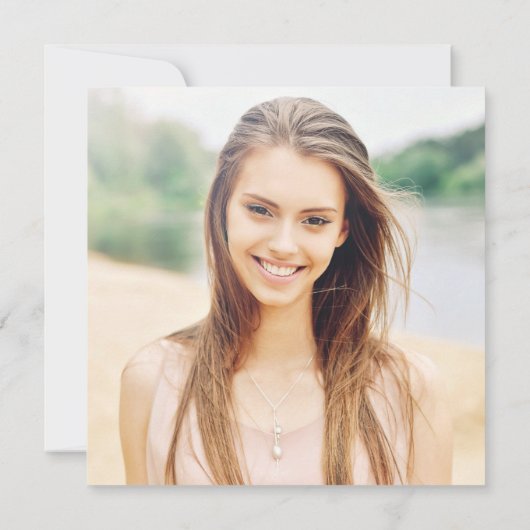 Elegant Perzik Waterverf 2024 Afstudeerder Party | Kaart (Achterkant)