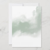 Elegant Perzische Blush Cream and Sage Oval Wedden Kaart (Achterkant)