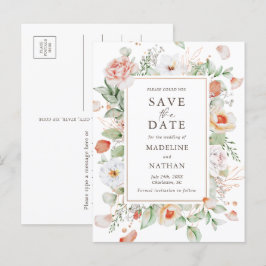 Elegant Perzische Waterverf sparen de Datum Aankondigingskaart