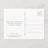 Elegant Perzische Waterverf sparen de Datum Aankondigingskaart (Achterkant)