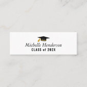 Elegant pet afstuderen naam insert kaart contactkaartje (Voorkant)