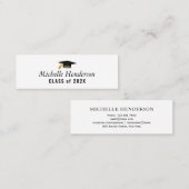 Elegant pet afstuderen naam insert kaart contactkaartje (Voorkant / Achterkant)