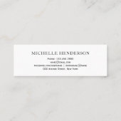 Elegant pet afstuderen naam insert kaart contactkaartje (Achterkant)