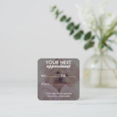 Elegant Pet Care Appointment Card with Logo Afsprakenkaartje (Staand voorkant)