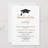 Elegant Pet Graduation Party Invitation Kaart (Voorkant)