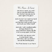 Elegant Pet Memorial Foto sympathie Kaart geprezen (Achterkant)