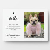Elegant Pet Memorial | Photo Keepsake Fotoplaat (voorkant)