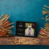 Elegant Pet Memorial | Photo Keepsake Plaque Fotoplaat (Zijkant)