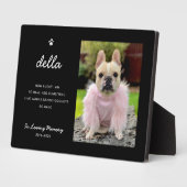 Elegant Pet Memorial | Photo Keepsake Plaque Fotoplaat (Zijkant)
