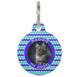 Elegant Pet Parent Gift Herringbone Huisdierpenning