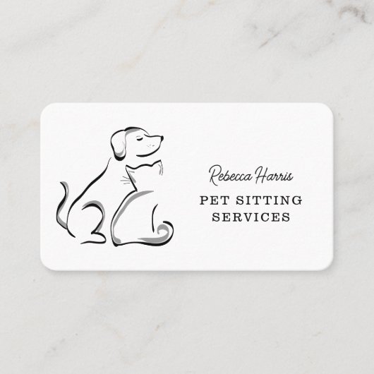 Elegant Pet Sitting Services Visitekaartje (Voorkant)