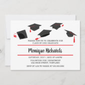 Elegant Pet TOSS Graduation Party Uitnodiging (Voorkant)