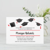 Elegant Pet TOSS Graduation Party Uitnodiging (Staand voorkant)