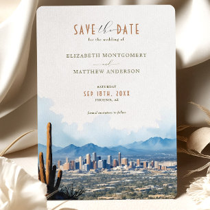 Elegant Phoenix, Arizona Save-the-Date Kaart
