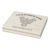 Elegant Phoenix, Custom Business, Large Rubberstempel (Stempel)