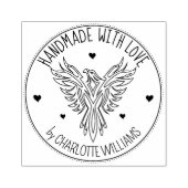 Elegant Phoenix Custom Handmade with love, Rubberstempel (Afrduk)