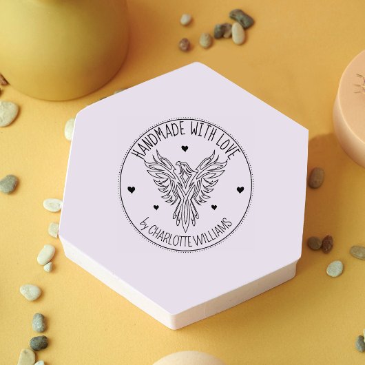 Elegant Phoenix Custom Handmade with love, Rubberstempel