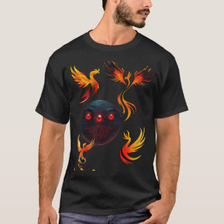 Elegant Phoenix Inkt Monogram & Mysterieus T-shirt