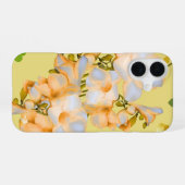 Elegant Phone Case with hearts and flowers iPhone 16 Hoesje (Achterkant horizontaal)