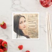 Elegant Photo 2016 Graduation Party Paper Napkins Servetten (Insitu)