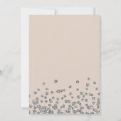 Elegant Photo 70th Birthday Silver Champagne Kaart (Achterkant)