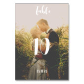 Elegant Photo Afbeelding Couple Summer Sunset Wedd Kaart (Achterkant)