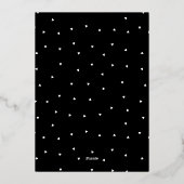 Elegant Photo Afstuderen Folie Uitnodiging (Achterkant)