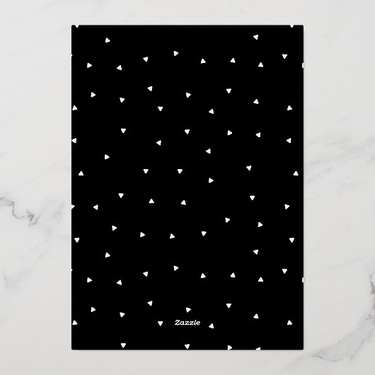 Elegant Photo Afstuderen Folie Uitnodiging (Achterkant)