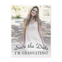 Elegant Photo Afstuderen Sla de datum op