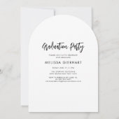 Elegant Photo Arch Afstuderen 2025 Party Kaart (Achterkant)