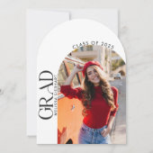 Elegant Photo Arch Afstuderen 2025 Party Kaart (Voorkant)