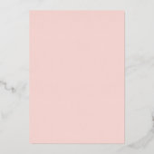 Elegant Photo Arch Afstuderen Pink Gold Foil Kaart (Achterkant)