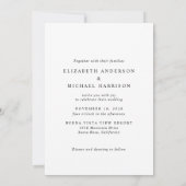 Elegant Photo Arch Wedding Kaart (Achterkant)