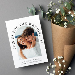 Elegant Photo Arch Wedding Kaart