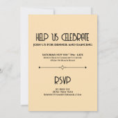 Elegant Photo Art Deco 50th Fab Birthday Kaart (Achterkant)