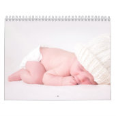 Elegant Photo Baby Birth Announcement 2026 Kalender (Hoes)
