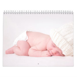 Elegant Photo Baby Birth Announcement 2026 Kalender