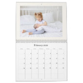 Elegant Photo Baby Birth Announcement 2026 Kalender (Feb 2026)