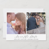 Elegant Photo Beach Wedding Save the Date (Voorkant)