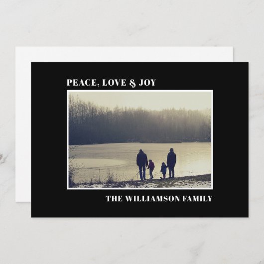 Elegant Photo Black (Voorkant / Achterkant)