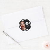 Elegant Photo Black Logo Thank You Makeup Studio Ronde Sticker (Envelop)
