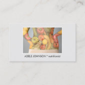 Elegant Photo Body Nutritionist Dietitian Visitekaartje (Voorkant)