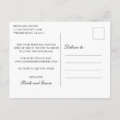 Elegant Photo Calendar Gold Wedding Save the Date Aankondigingskaart (Achterkant)